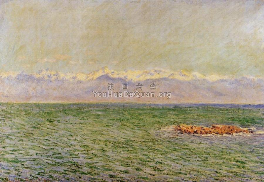 The Sea and the Alps - 克劳德·莫奈